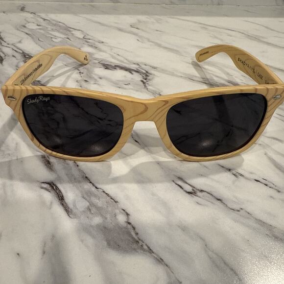Shady Rays Classic Polarized Sunglasses CL-68 Wood Grain Limited Edition - Picture 1 of 8